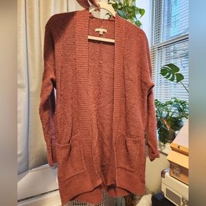 American Eagle Rose Red Cardigan
